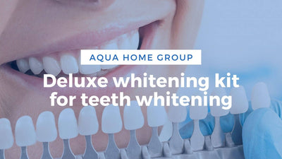 Deluxe whitening kit for teeth whitening. At home teeth whitening kit