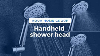 Hand held shower filter for bathtubs and shower cabins