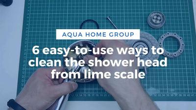 6 easy-to-use ways to clean the shower head from lime scale