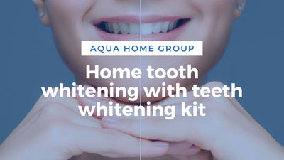 Home tooth whitening with teeth whitening kit