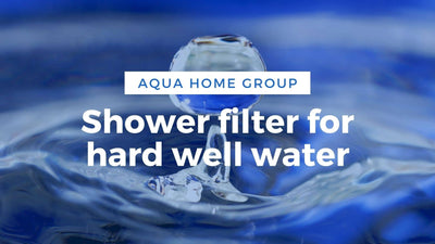 Shower filter for hard well water. Filter iron out of well water
