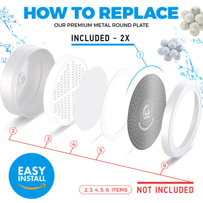 AquaHomeGroup replacement spray plates for the filtered shower head