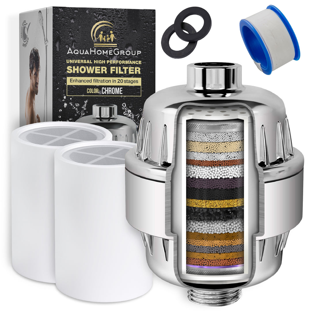 20 Stage Hard Water Shower Filter (Vitamin C + E + A 20 Stage Hard Water Shower Filter (Vitamin C + E + A