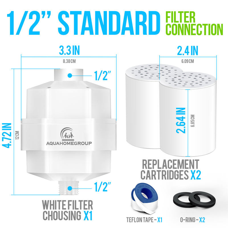 20 Stage Shower Head Filter For Hard Water With 2 Cartridge Shower Water Filter - View #2