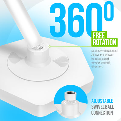 AquaHomeGroup High Pressure Rain Filtered Shower Head White with Filter, Vitamin C E A - SPA Effect