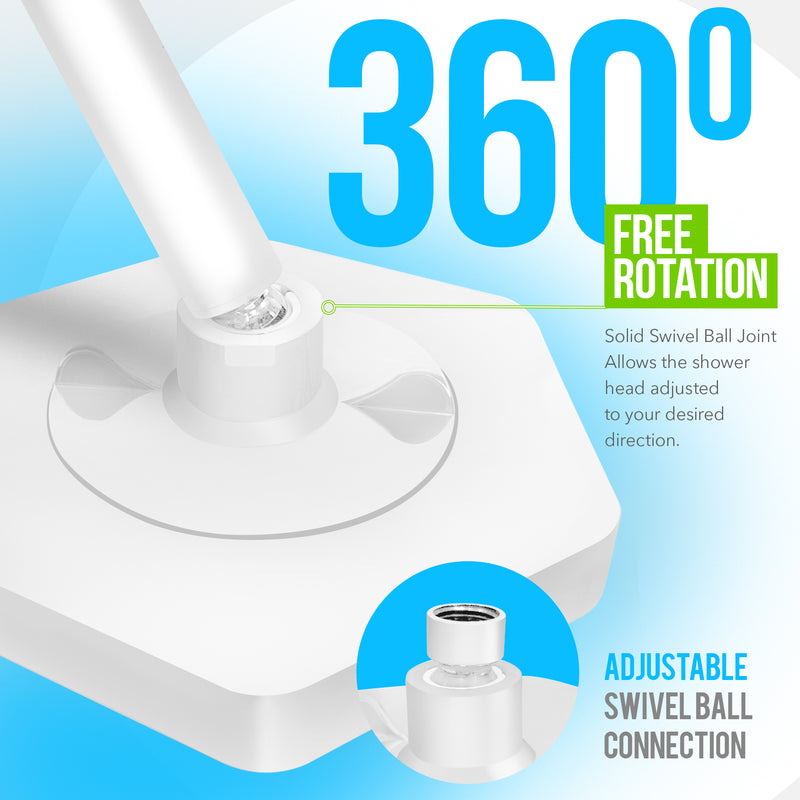 AquaHomeGroup High Pressure Rain Filtered Shower Head White with Filter, Vitamin C E A - SPA Effect