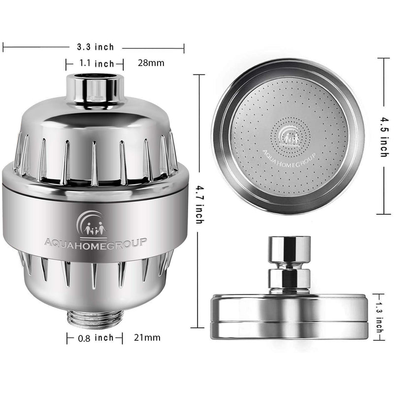 20 Stage Luxury Filtered Shower Head Set