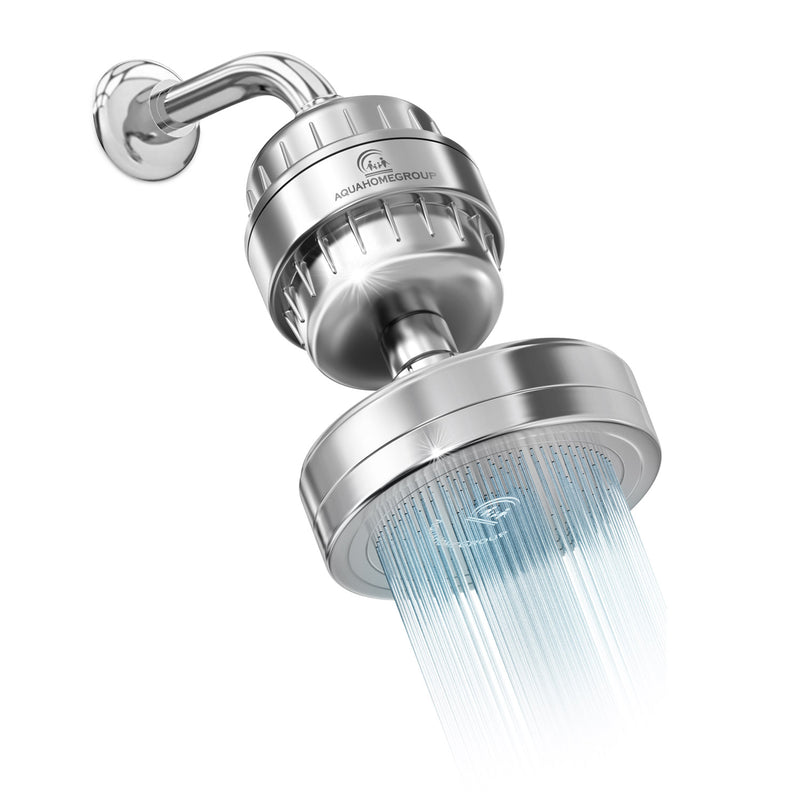 Filter Shower Head Set With Vitamin C+E, 15 Stage, For hard water