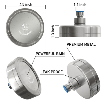 Filtered Handheld Shower Head - 15 Stage, Vitamin C + E - SPA Effect - aquahomegroup