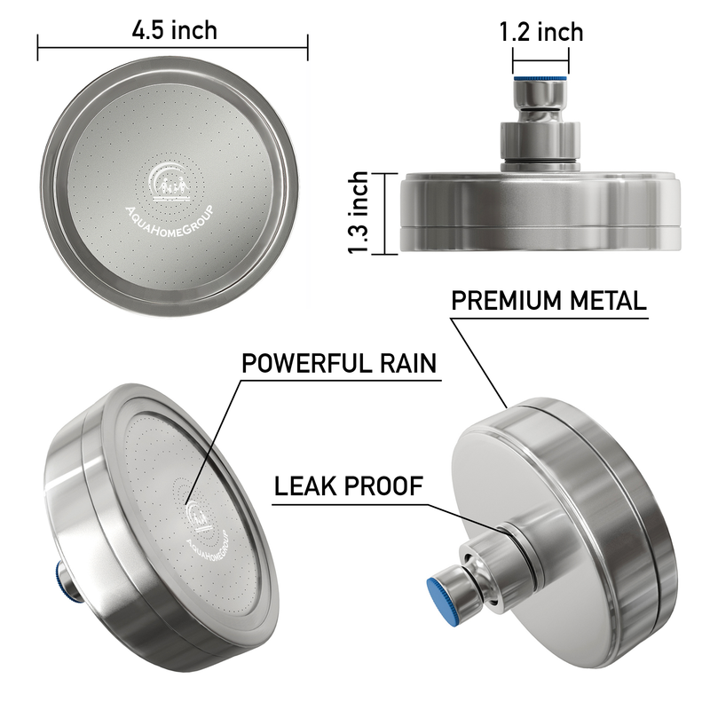 Filtered Handheld Shower Head - 15 Stage, Vitamin C + E - SPA Effect - aquahomegroup