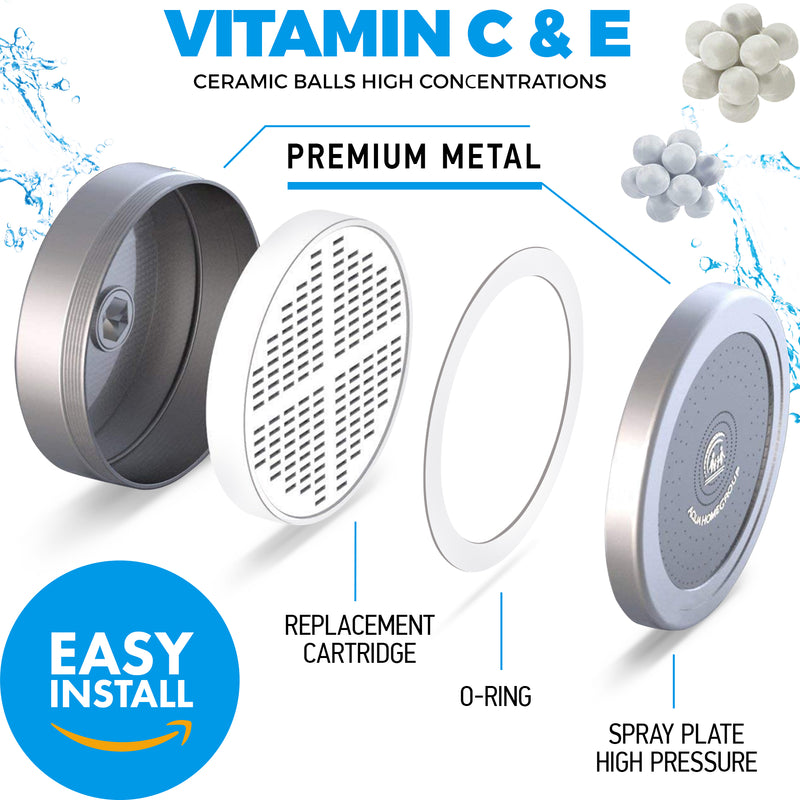 Chlorine Shower Head With Filter Vitamin C High Pressure Rain